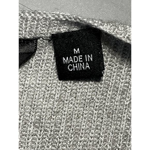 Harley Davidson Sweater Womens Medium Gray Wrap Surplice V Neck Ribbed Knit - Picture 6 of 12